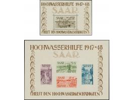1948, Hochwasserhilfe-Blockpaar, einheitlich Type V, postfrisch, tadellos, unsigniert mit zwei Fotoattesten Geigle BPP (2022)