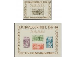 1948, Hochwasserhilfe-Blockpaar, einheitlich Type VII, postfrisch, tadellos, teils sign. mit zwei Fotoattesten Geigle BPP (20