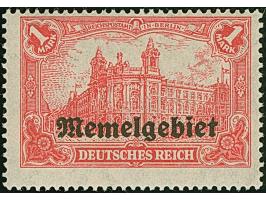 1920, 1 Mark rot, Fehldruck auf Urmarke Deutsches Reich Mi.-Nr. A113a, postfrisch mit minimaler lagerungsbedingter Gummistruk
