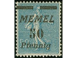 1922, 50 Pfennig auf 50 Centimes preußischblau, postfrisch, ausgabetypisch gezähnt, tadellos, sign. Huylmans BPP