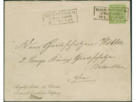 UMSCHLÄGE DER VIKTORIA-NATIONAL-INVALIDEN-STIFTUNG: Umschlag 1/3 Gr. grün, Format 152:120 mm, Absender mit Signatur "Werner",