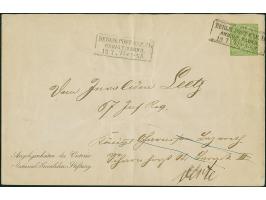 UMSCHLÄGE DER VIKTORIA-NATIONAL-INVALIDEN-STIFTUNG: Umschlag 1/3 Gr. grün, Format 187:122 mm, mit rückseitiger Siegel Oblate,