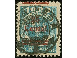 1923, 24-Werte 25 C. auf 1000 M., farbfrisch und gut gezähnt, sauber zentrisch gestempelt “KLAIPEDA 21.X.24", tadellos, Fotoa