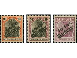 1917, Aufdruckessay “Gen.-Gouv. Warschau", in kleiner/großer Schwabacherschrift, obere Zeile nicht zentriert (Theuss Type 4),