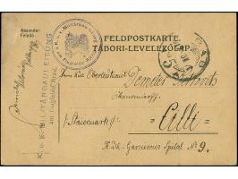 1917, Arad Airport first air force cancellations on Austrian fieldpost card: "K.u.K. Militärbauleitung am Flugfelde ARAD" in 