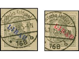 1919, Aufdrucktype II, Unverausgabter Wert: 2½ Pfennig in beiden Aufdruckfarben, je farbfrisch und gut gezähnt, sauber mit St