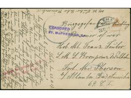 Internierung: 1917, Postkarte von “LEHE 26.11.17” mit dt. Zensur von Emmerich und Kreisstempel “P.C.” an einen Matrosen der S