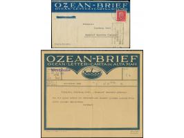 1929, Ozean-Brief mit Telegramm vom Dampfer “Milwaukee Daek” (aufgenommen vom D. Westphalia) mit Reichspräsidenten 15 Pfg. mi