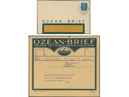 1931, “DASP BREMEN-NEW YORK D. BREMEN 27.9.31” auf Reichspräsdienten 25 Pfg. auf “OZEAN-BRIEF” (Fensterumschlag der Debeg) ko