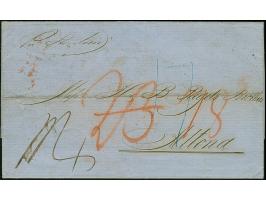 1860, “PERNAMBUCO JA 15.60” schwarzer EKr. rückseitig auf komplettem Faltbrief mit Leitvermerk “Per St. Avon” via London mit 