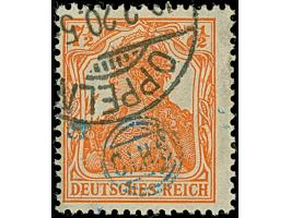 1920, Germania 7½ Pfennig dunkelrötlichorange, farbfrisch und gut gezähnt, sauber gestempelt, tadellos, Fotoattest Gruber BPP