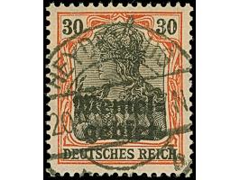 1920, Germania 30 Pfennig dunkelrotorange/schwarz auf orangeweiß, farbfrisch und gut gezähnt, sauber gestempelt “HEYDEKRUG 20