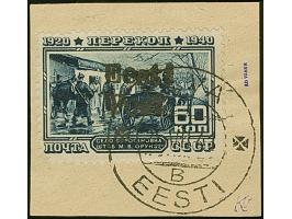 1941, Perekop 60 Kopeken schwärzlichpreußischblau, farbfrisch und gut gezähnt, sehr schön klar mit Stempel “ELVA 25 VII 41” a