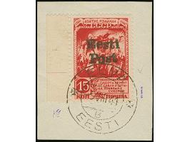 1941, Erstürmung Ismails 15 Kopeken schwärzlichrosarot, linkes Seitenrandstück, farbfrisch und gut gezähnt, sauber mit Stempe