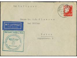 1934, Steinadler 10 Pfg. mit Stempel “BERLIN SW11 25.4.38” für die Luftpostgebühr auf sonst portofreiem Frei durch Ablösung R
