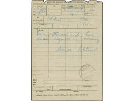 1917, Vordruck “Messages, Signals and Field Telegraphs” von Daressalam nach Morogoro mit Stempel “ARMY SIGNALS MOR 18.XI.17'”