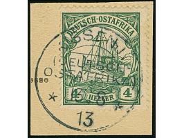 “KISSENJI (DOA) 13.8.13” sehr klar auf Kaiseryacht 4 H. mit Wasserzeichen auf Briefstück, in tadelloser Erhaltung. Ein sehr s