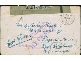 1919, drei Kriegsgefangenen-Briefe aus dem Lager Sidi Bishr mit verschiedenen Zensurstempeln bzw. einmal Zensur-Label “OPENED