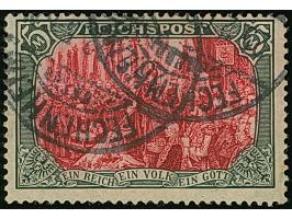 Reichspost 5 M., Type I mit nur weißer Nachmalung, sauber gestempelt und in einwandfreier Erhaltung. Ein schönes Exemplar, Fo