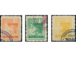 SÜDUKRAINE: 1944, Bäuerin 18 Pfennig, 7 Werte, je farbfrisch und gut gezähnt, sauber gestempelt, Bobrinez 18 Pfennig kleine d