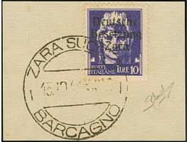 10 Lire dunkelbläulichviolett, mit Aufdruckfehler “fehlende Spitze des zweiten e in Deutsche” von Aufdruckfeld 35, farbfrisch