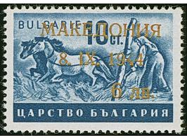 1944, 6 Lew auf 10 Stotinki, Goldaufdruck auf rotem Aufdruck, mit Aufdruckfehler “erste 4 in 1944 offen”, postfrisch, tadello