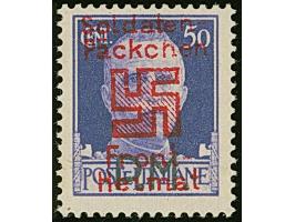 SALONIKI: 1944, 1. Auflage ohne milchig weißen Hintergrund: 50 C. schwärzlichblauviolett, postfrisch, tadellos, Fotoattest Hu