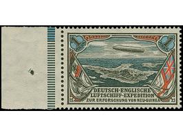 Deutsch-Englische Luftschiff-Expedition zur Erforschung von Neu-Guinea: 1913, private Spenden-Vignette 2 Pfg. dunkelultramari