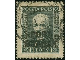 1920, 1 Zl. auf senkrecht gestreiftem Papier mit ca. 16 Streifen, sauber gestempelt und tadellos, unsigniert, Fotoattest Grub