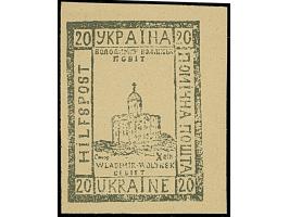 AUSGABE FÜR WLADIMIR-WOLYSNK: 10 und 20 Gr., insgesamt 9 verschiedene Werte, in teils nur leicht unterschiedlichen Nuancen, 2