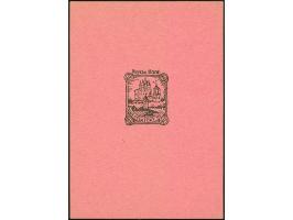 1941, Kathedrale von Pleskau 60 Kopeken, vier verschiedenfarbige (weiß, blaugrün,grün, rosa) Probedrucke auf Kartonpapier (ca