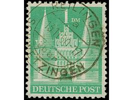 1 M. mittelgelblichgrün, Type II, gezähnt L 11 und mit Wasserzeichen “steigende Wellenlinien” (WZ. 3Y), sehr sauber mit Stemp