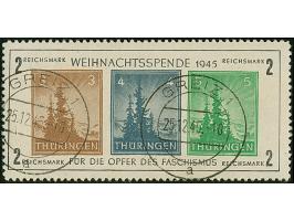 1945, Antifa-Block mit 3 Pfg. hellsiena auf weißem Papier, Blocktype V mit Stempel “GREIZ 1a 25.12.45”, in tadelloser Erhaltu