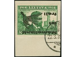 1939, Elchschaufel 30 Centu, kopfstehender Aufdruck in Type I, sauber mit Stempel “MEMEL 22.3.39” auf Briefstück, tadellos