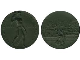 BRD: 1895/1904 ca., Eisengussmedaille der Firma “Farbenfabriken vorm. Friedr. Bayern &amp; Co.”, für 25 Jährige treue Mitarbe