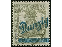 1920, Kleiner Innendienst 2½ Pfennig, farbfrisch und gut gezähnt, sauber mit zeitgerechtem Stempel “ZOPPOT 4.1.21” entwertet,