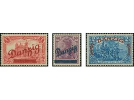 1920, Großer Innendienst 60 Pfennig - 2 Mark., je farbfrisch und gut gezähnt, sauber ungebraucht, tadellos, u.a. sign. Dub so
