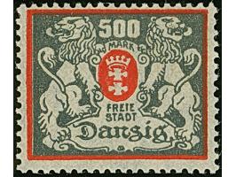 1923, Großes Staatswappen 500 Mark, mit stehendem Wasserzeichen, postfrisch, tadellos, unsigniert mit Befunden Oechsner BPP (