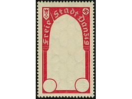 1937, WHW Denkmäler 30 Pfennig lilarot, ungezähnter Phasendruck nur des Rahmens, postfrisch, tadellos