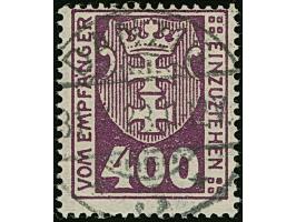 1923, Staatswappen 400 Mark, liegendes Wasserzeichen, farbfrisch und gut gezähnt, sauber und zentrisch, zeitgerecht gestempel
