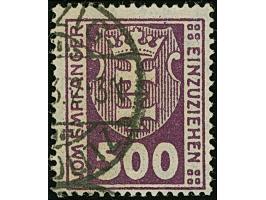 1923, Staatswappen 500 Mark, stehendes Wasserzeichen, farbfrisch und gut gezähnt, sauber zeitgerecht gestempelt, tadellos, u.