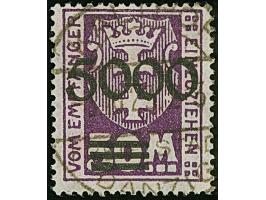 1923, 5000 auf 50 Mark, rußiger Aufdruck, farbfrisch und gut gezähnt, sauber zeitgerecht gestempelt “KALTHOF 1.10.23”, tadell