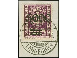 1923, 5000 auf 50 Mark, glänzender Aufdruck, farbfrisch und gut gezähnt, sauber mit zeitgerechtem Stempel “DANZIG-LANGFUHR 11