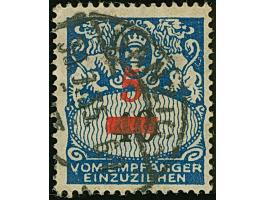 1932, Staatswappen 5 auf 40 Pfennig, mit Plattenfehler “4 der Wertangabe in Blockschrift”, sauber zeitgerecht gestempelt, tad