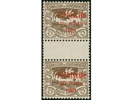 1921, Plebiscite 25 Pfennig lebhaftbraun, waagerechtes Zwischenstegpaar, postfrisch, tadellos, sehr selten, u.a. sign. Landré