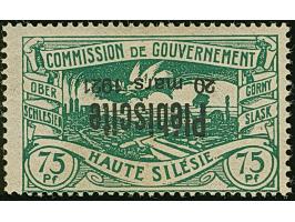 1921, Plebiscite 75 Pfennig grüm, kopfstehender Aufdruck, sauber ungebraucht, tadellos, unsigniert mit Fotoattest Gruber BPP 