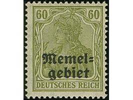 1920, Germania 60 Pfennig oliv, senkrechte Gummiriffelung, postfrisch, tadellos, unsigniert mit Fotoattest Dr. Petersen BPP (