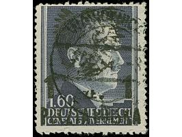 1944, 25 Groszy - 1 Zloty on Hitler, 15 values, all used, mostly fine, mostly signed Jungjohann BPP