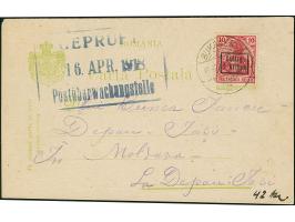 1918, Germania 10 Pfennig karminrot, Kriegsdruck, farbfrisch und gut gezähnt, sauber mit Stempel “BUKAREST 16 APR 18” auf als
