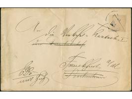 Bockenheim-Privat-Briefverkehr: 1892, 2 Pfg. violett (stark verblasst) mit Stempel “7 91 Nm” auf Brief mit Nachsendung an ein